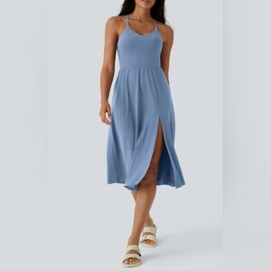 HALARA Every Day Midi Chill Dress in Blue XL Casual